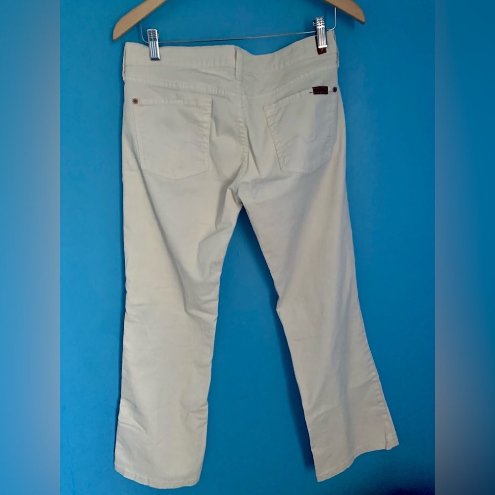 7 For All Mankind White Bootcut Jeans Size 30 - Picture 2 of 7